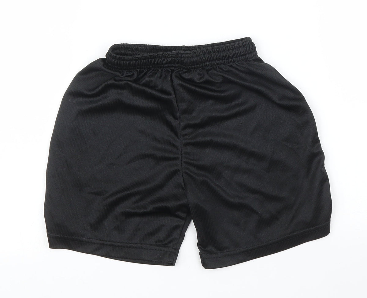 Precision Boys Black   Sweat Shorts Size 5 Years