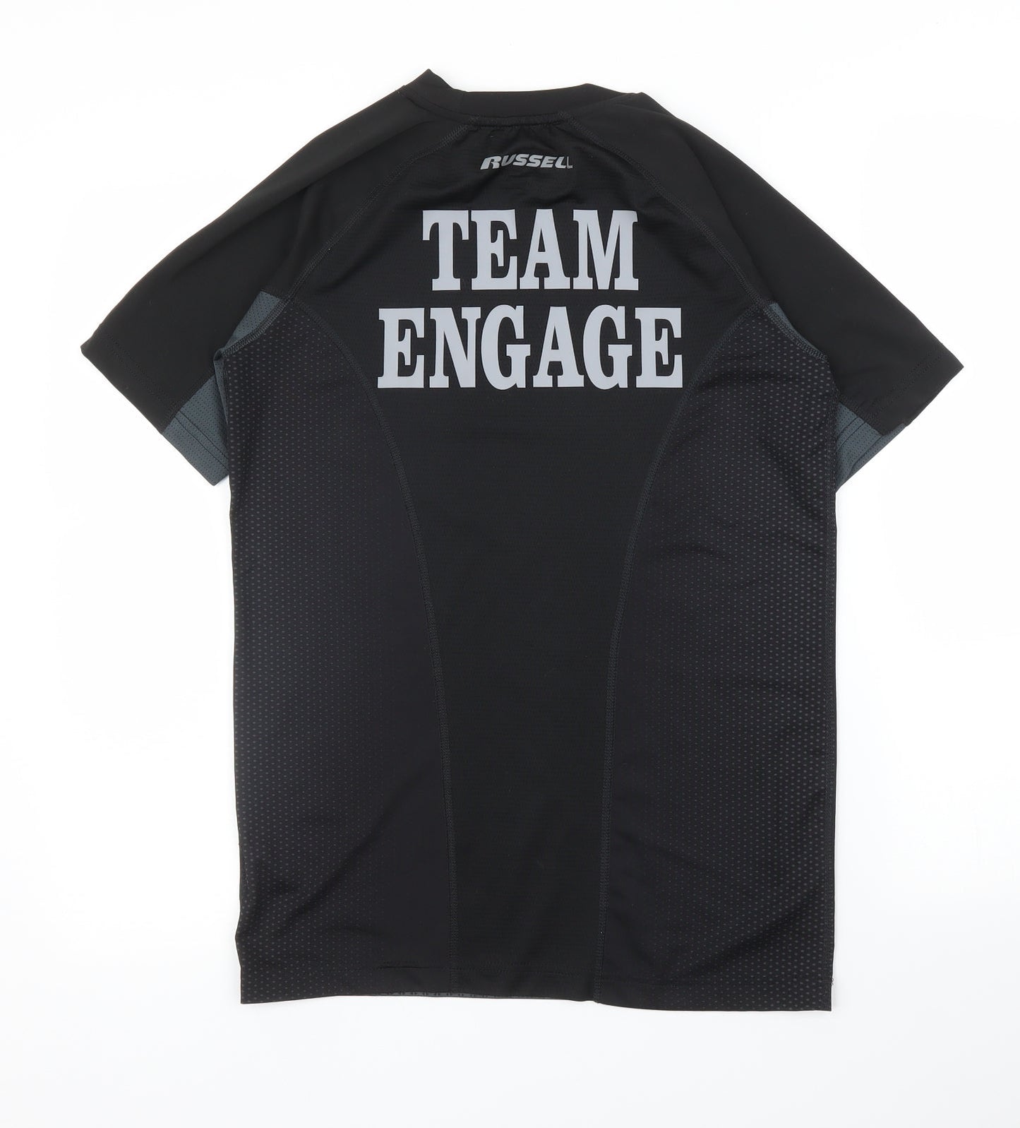 Russell Mens Black    T-Shirt Size S