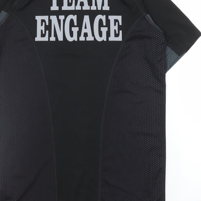 Russell Mens Black    T-Shirt Size S