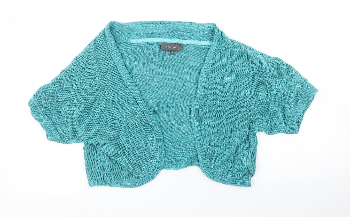 Womens UK Size 14 M&S Green Cardigan Jumper