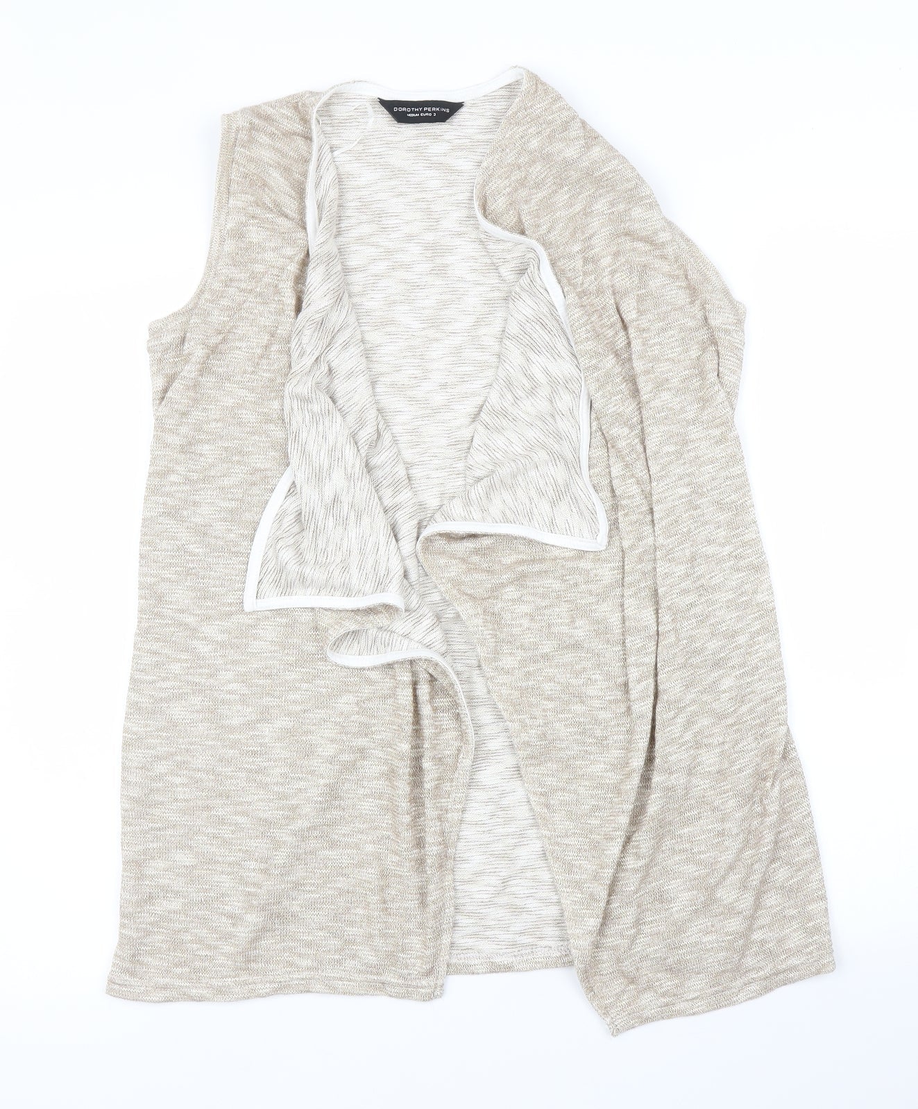 Womens UK Size M Dorothy Perkins Gold Cardigan Jumper