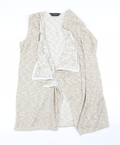 Womens UK Size M Dorothy Perkins Gold Cardigan Jumper