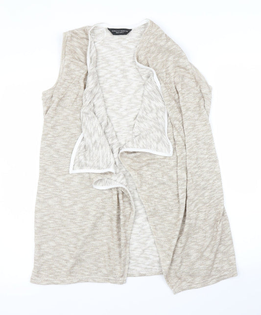 Womens UK Size M Dorothy Perkins Gold Cardigan Jumper