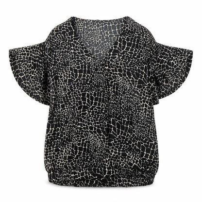 Womens UK Size 12 Capsule Black Basic Blouse