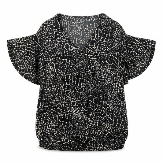 Womens UK Size 12 Capsule Black Basic Blouse