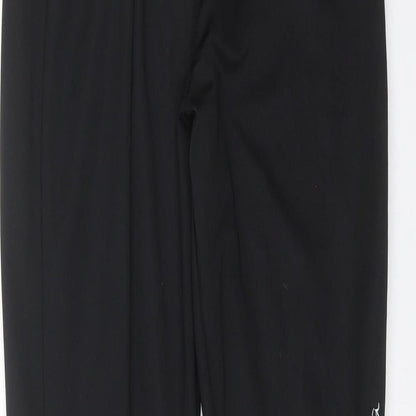 manolita Womens Black Floral  Trousers  Size XL L30 in - Floral embroidery