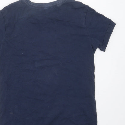 George Boys Blue   Basic T-Shirt Size 9-10 Years  - frog