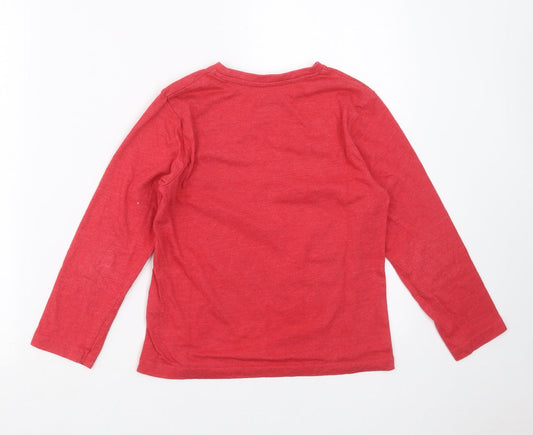 Primark Boys Red   Basic T-Shirt Size 8-9 Years  - football