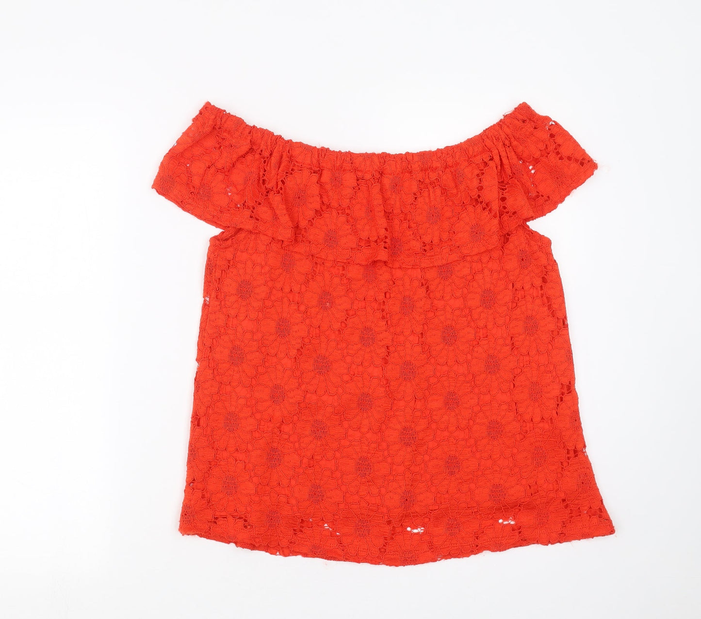 Womens UK Size 14 Peacocks Red Basic Blouse
