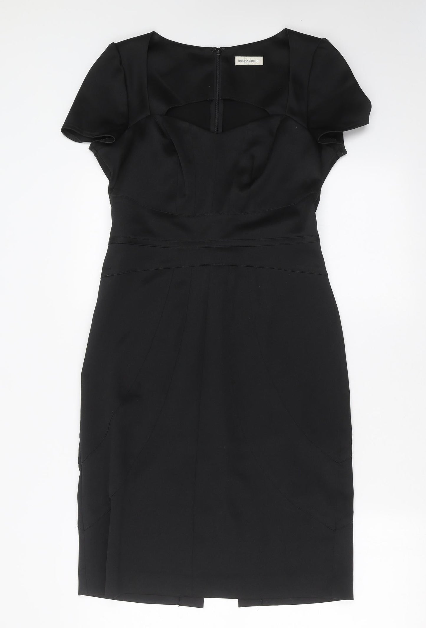 Todays Woman Womens Black   Shift  Size 8