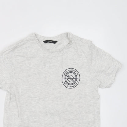 George Boys Grey   Basic T-Shirt Size 9-10 Years  - Venice Beach