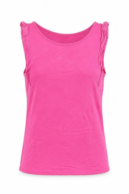 Womens UK Size S Oasis Pink Basic T-Shirt