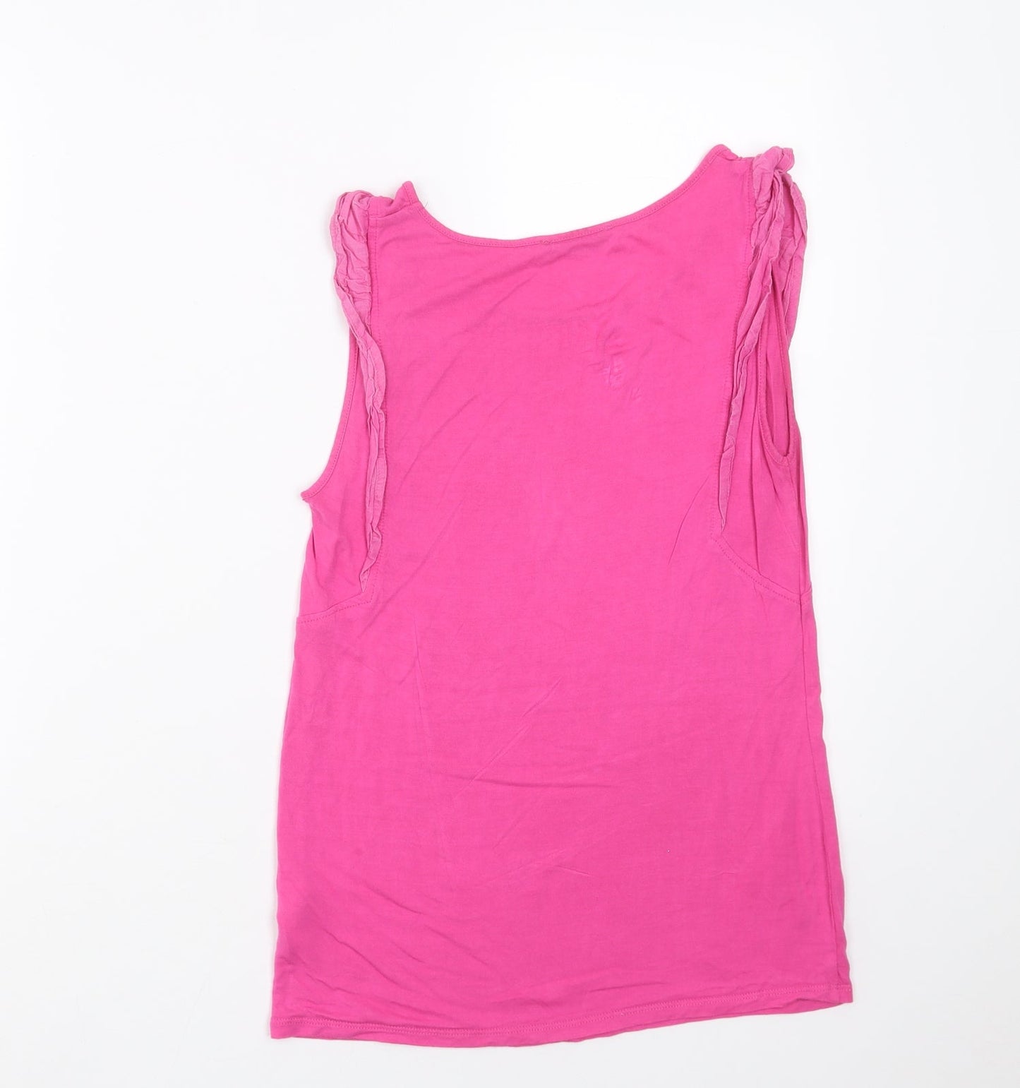 Womens UK Size S Oasis Pink Basic T-Shirt