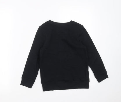 George Boys Black   Pullover Sweatshirt Size 5-6 Years  - bear