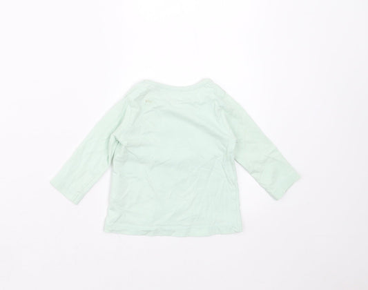 Lullaby Girls Green   Basic T-Shirt Size 0-3 Months  - rabbit
