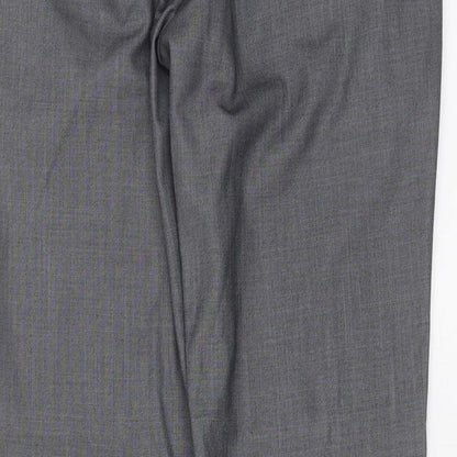 Mens UK Size 32 in Cedar Wood State Regular Fit  Grey Trousers