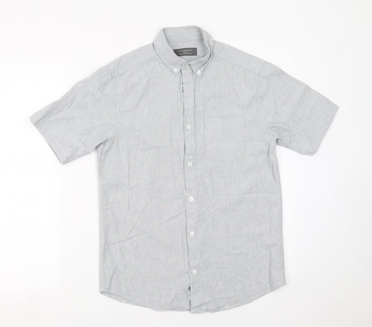 Primark Mens Grey    Button-Up Size S