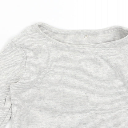 George Girls Grey   Basic T-Shirt Size 2-3 Years