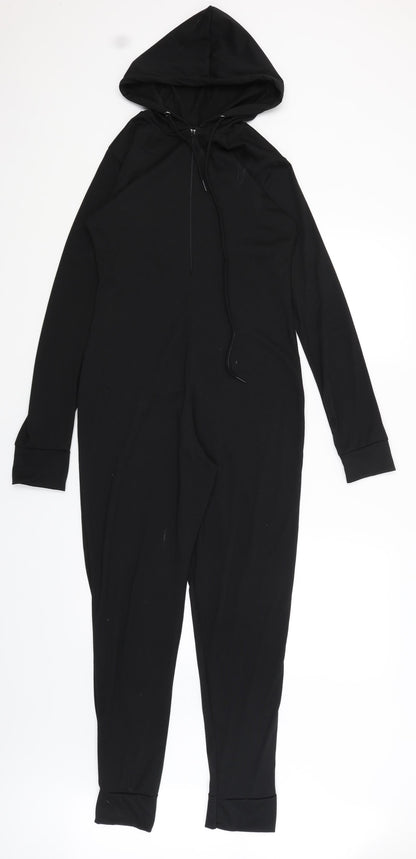 Pretty Little Thing Womens Black Solid  Top One Piece Size 8