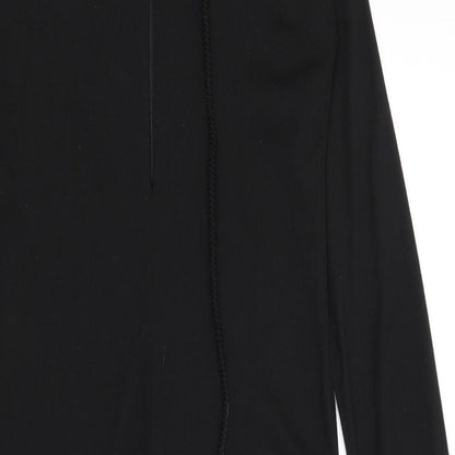 Pretty Little Thing Womens Black Solid  Top One Piece Size 8
