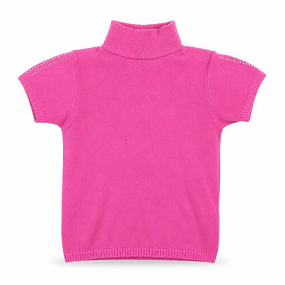 Yaprak Girls Pink   Basic T-Shirt Size 7-8 Years