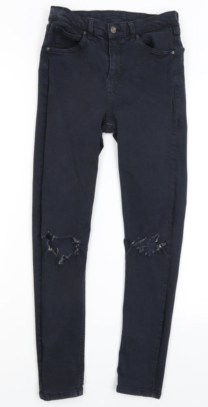 Mens UK Size 28 in Topshop Regular Fit Skinny Blue Jeans