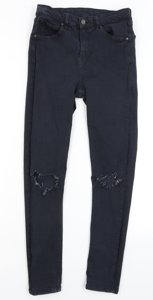 Mens UK Size 28 in Topshop Regular Fit Skinny Blue Jeans