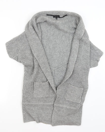 Womens UK Size 12 Papaya Grey Cardigan Jumper