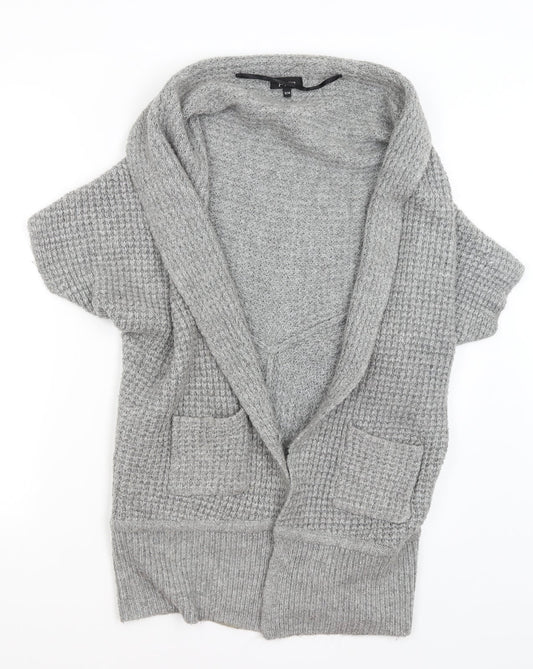 Womens UK Size 12 Papaya Grey Cardigan Jumper