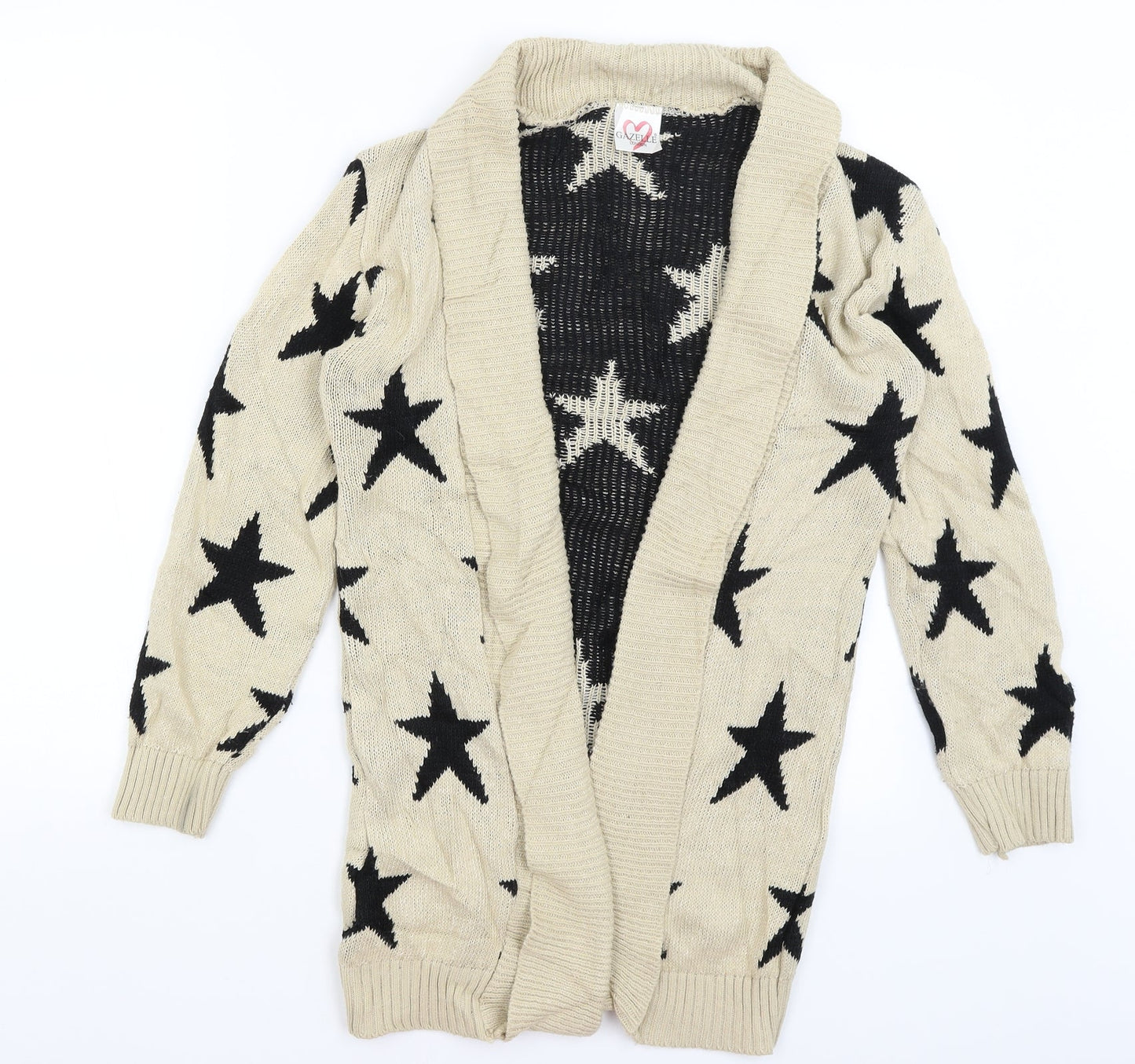 Gazelle Womens Brown   Cardigan Jumper Size S  - Stars