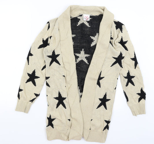 Gazelle Womens Brown   Cardigan Jumper Size S  - Stars