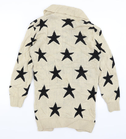 Gazelle Womens Brown   Cardigan Jumper Size S  - Stars