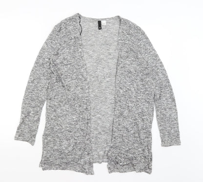 Womens UK Size S Divided Grey Cardigan Jumper
