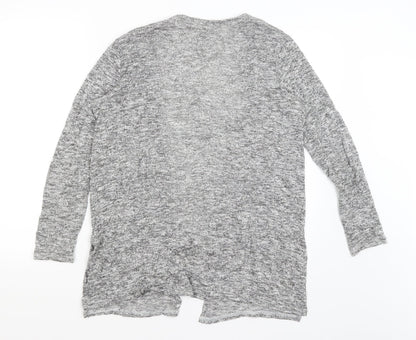 Womens UK Size S Divided Grey Cardigan Jumper