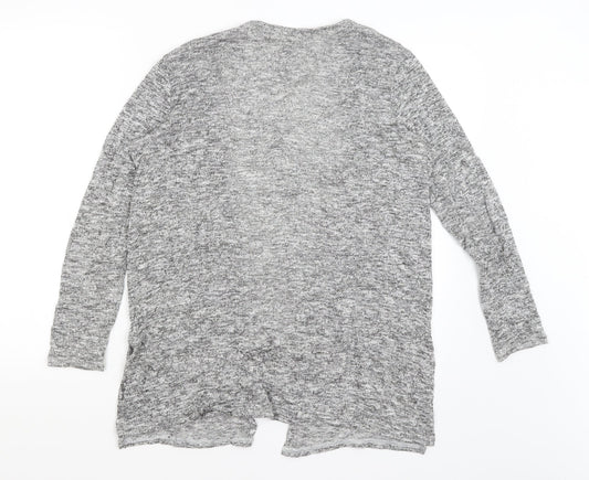 Womens UK Size S Divided Grey Cardigan Jumper