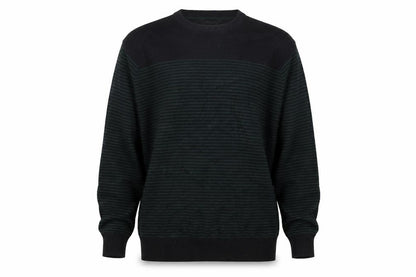 Cedarwood State Mens Blue Striped Pullover Jumper Size S