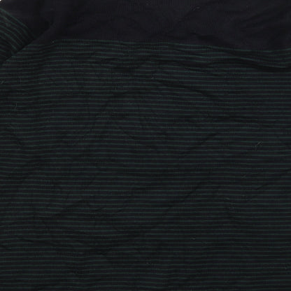 Cedar Wood State Mens Blue Striped  Pullover Jumper Size S