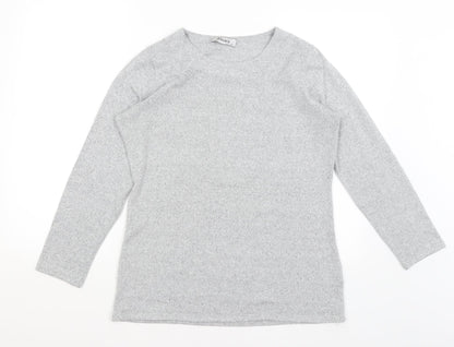 Womens UK Size 14 Alexara Grey Pullover Jumper