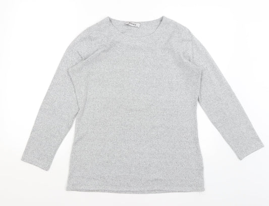 Womens UK Size 14 Alexara Grey Pullover Jumper