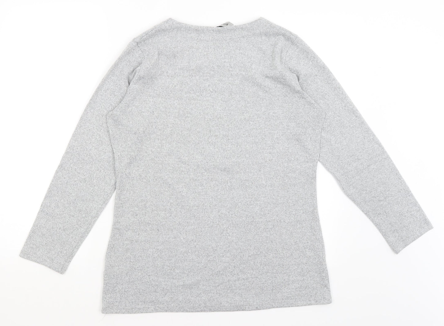 Womens UK Size 14 Alexara Grey Pullover Jumper