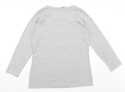 Womens UK Size 14 Alexara Grey Pullover Jumper