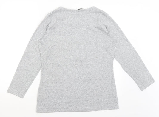 Womens UK Size 14 Alexara Grey Pullover Jumper