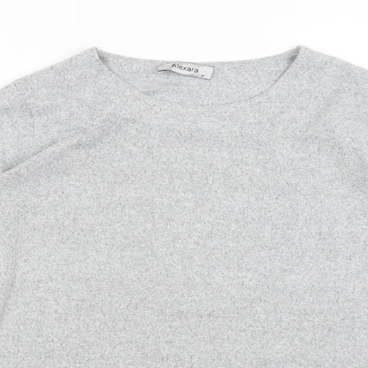 Womens UK Size 14 Alexara Grey Pullover Jumper
