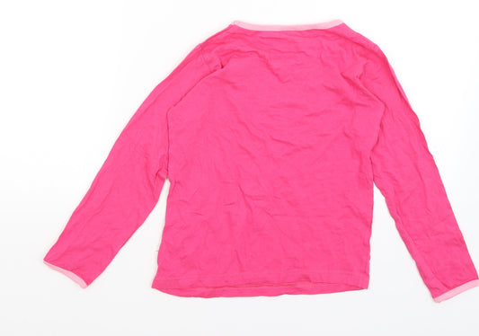 Calvi Girls Pink   Basic T-Shirt Size 7 Years  - Zebra