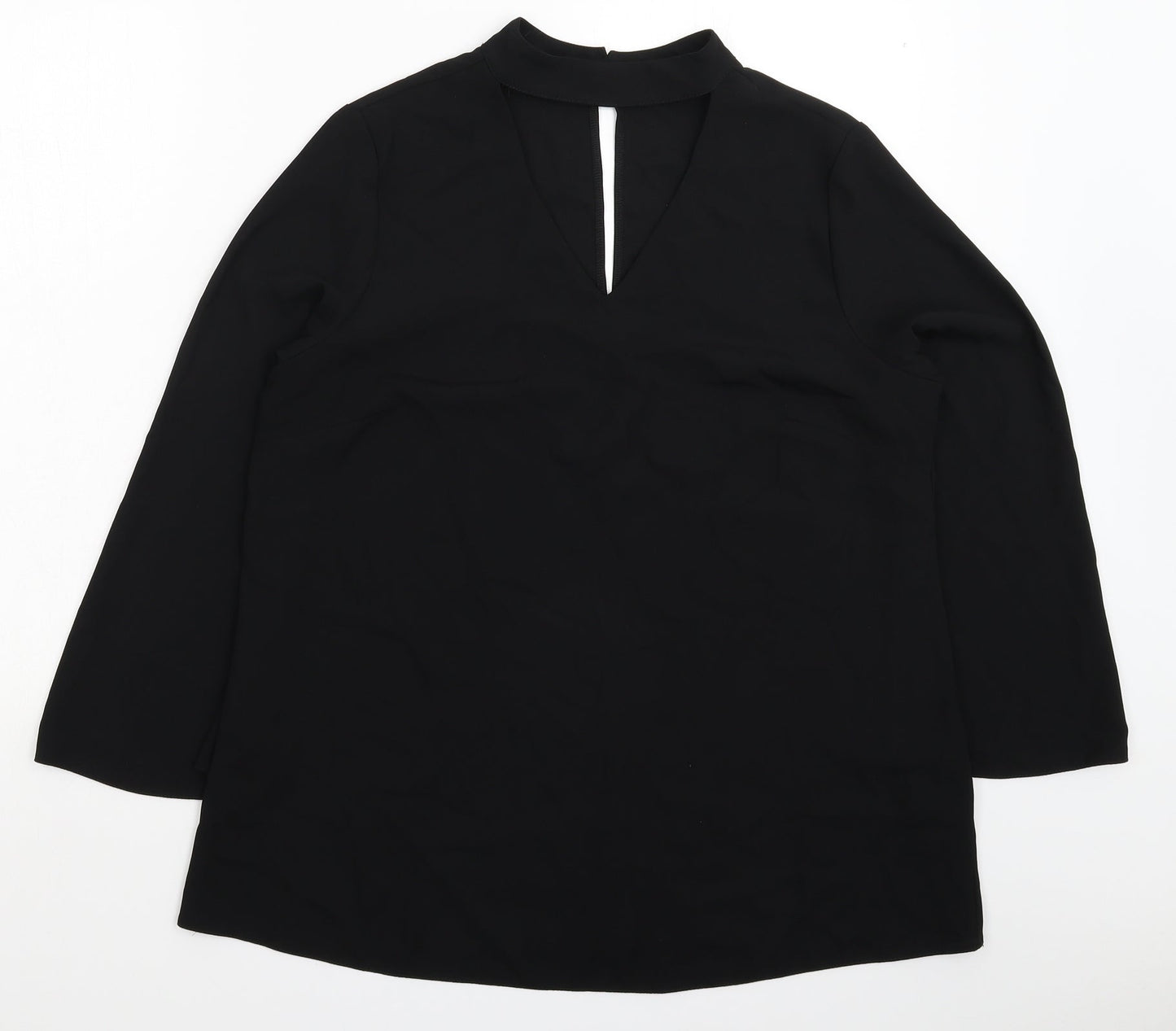 Papaya Womens Black   Basic Blouse Size 14