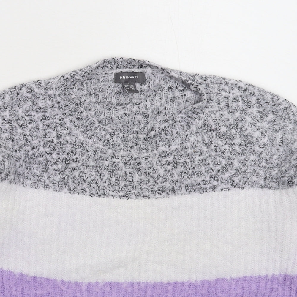 Primark Womens Multicoloured  Knit Pullover Jumper Size 12