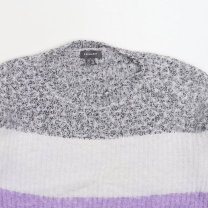 Primark Womens Multicoloured  Knit Pullover Jumper Size 12