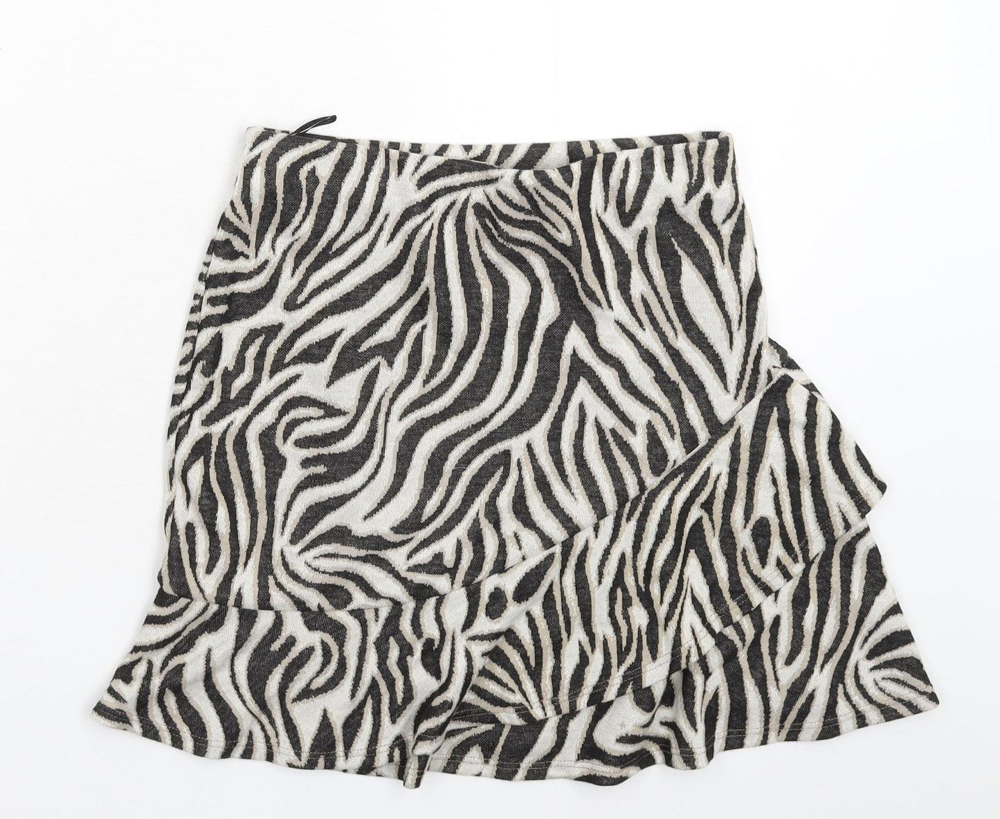 Miss Selfridge Womens Multicoloured Animal Print  Mini Skirt Size 8