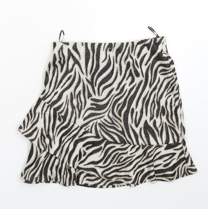 Miss Selfridge Womens Multicoloured Animal Print  Mini Skirt Size 8
