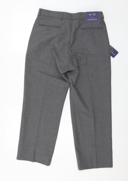 Gurteen Mens Grey   Trousers  Size 32 in L25 in